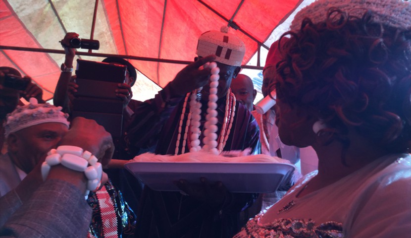 Eze Iheke confers  Ada Chinere Ugo on Amaka Ikwechegh